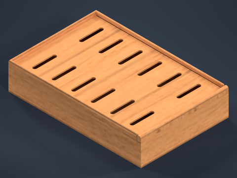Chinese style tea tray Modello 3D