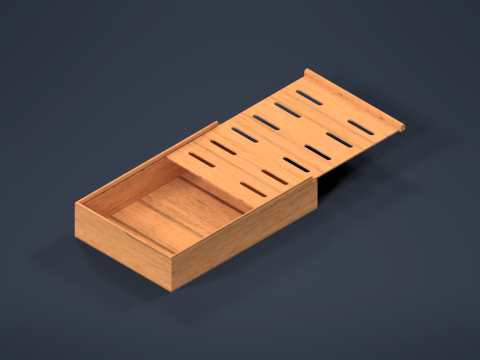 Chinese style tea tray Modello 3D
