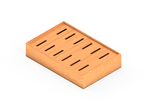 Chinese style tea tray Modello 3D