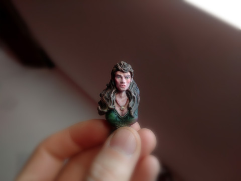 Wild Woman Bust 3Dプリントモデル
