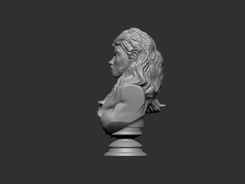 Wild Woman Bust 3D Print Model