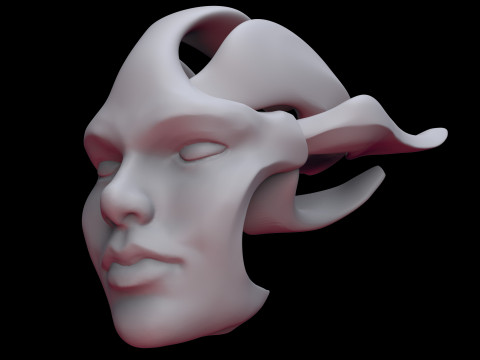 Face Shell 3Dプリントモデル