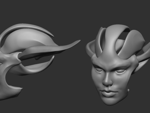 Face Shell 3Dプリントモデル