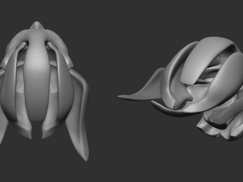 Face Shell 3Dプリントモデル