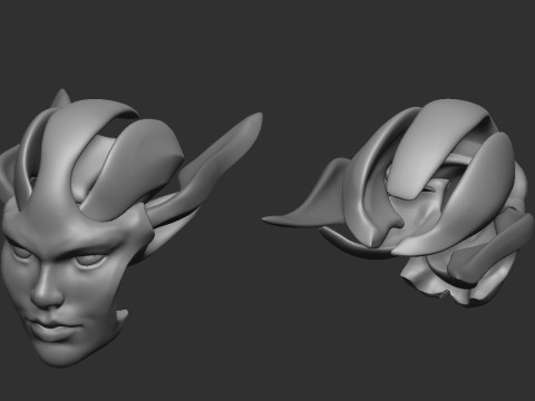 Face Shell 3Dプリントモデル