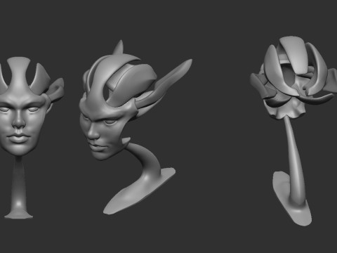Face Shell 3Dプリントモデル