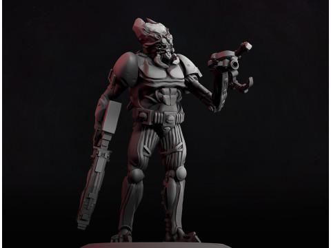 Alien Warrior Specialist 3D Print Model