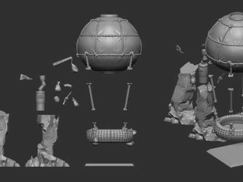 War Balloon 3D Baskı Modeli