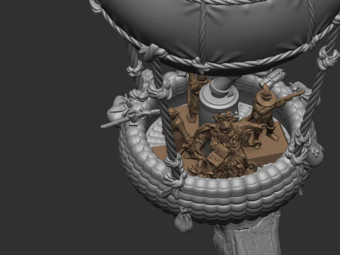 Kriegsballon 3D Druckmodell