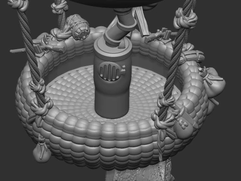Kriegsballon 3D Druckmodell