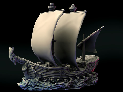 Ship 3D Print Model