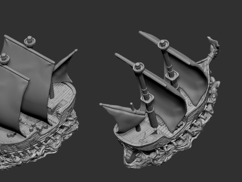 Ship 3D Print Model