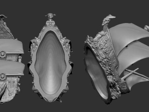 Ship 3D Print Model
