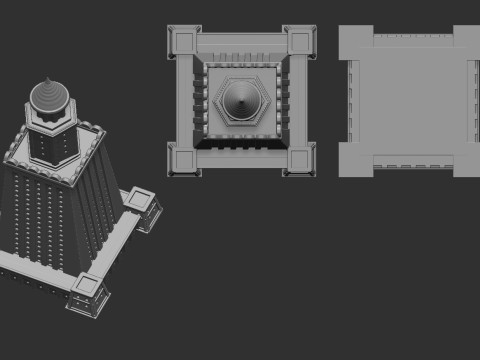 Lighthouse Of Alexandria 3Dプリントモデル