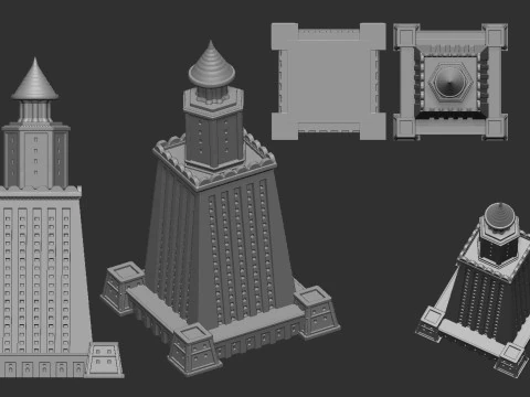 Lighthouse Of Alexandria 3D Print Model