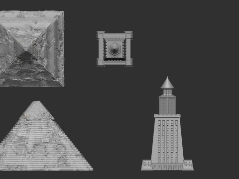 Lighthouse Of Alexandria 3Dプリントモデル