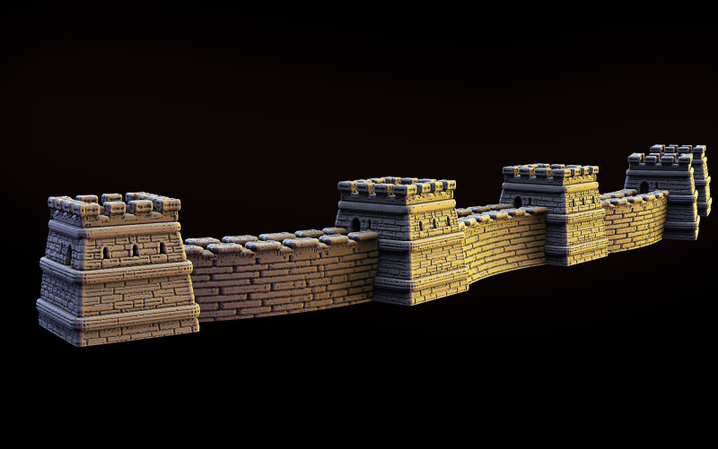 Great Wall 3Dプリントモデル .c4d .max .obj .3ds .fbx .stl .blend 