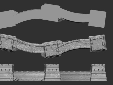 Great Wall 3Dプリントモデル