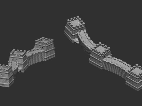 Great Wall 3Dプリントモデル