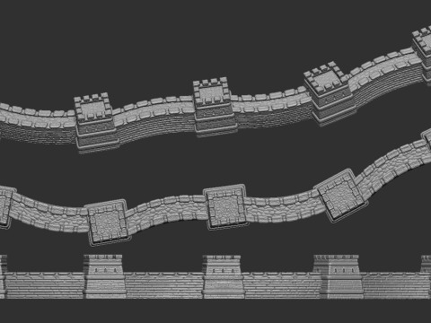 Great Wall 3Dプリントモデル