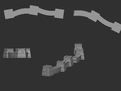Great Wall 3Dプリントモデル