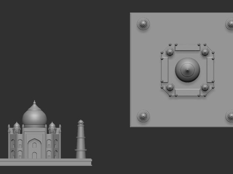 Taj Mahal 3D Print Model
