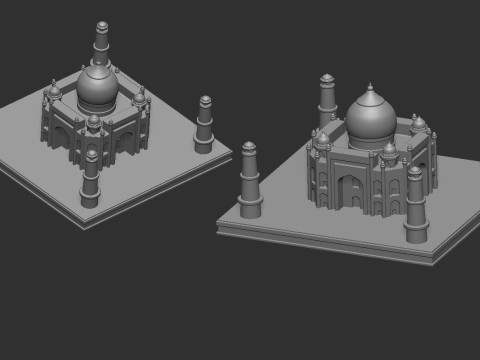 Taj Mahal 3D Print Model