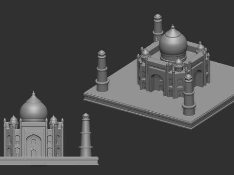 Taj Mahal 3D Print Model