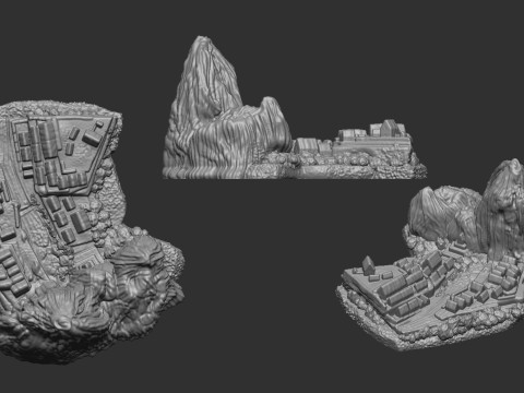 Machu Picchu 3Dプリントモデル