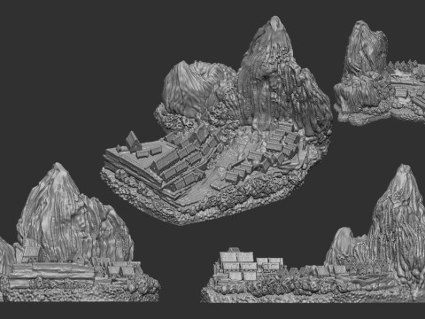 Machu Picchu 3Dプリントモデル