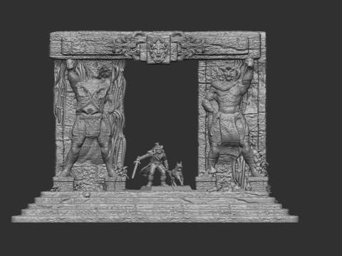 Ancient Gate 3D 打印模型