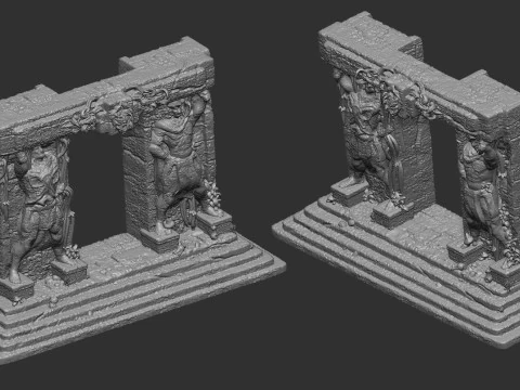 Ancient Gate 3D Print Model