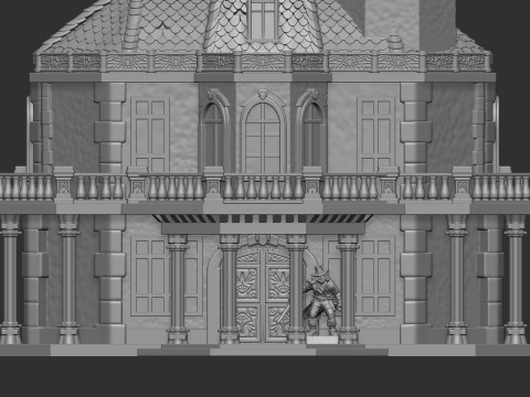 Victorian Manor 3D Print Model