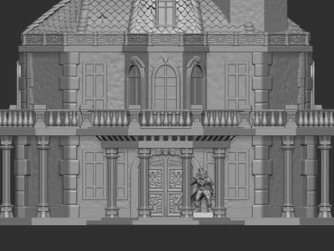 Victorian Manor 3D Print Model