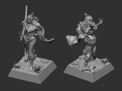 Elf archer Ara Sarmyar 3D Print Model