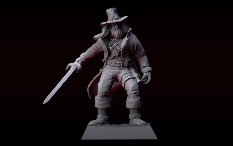 Witch Hunter Volker Reeder Modello di stampa 3D .c4d .max .obj .3ds .fbx .stl .blend 