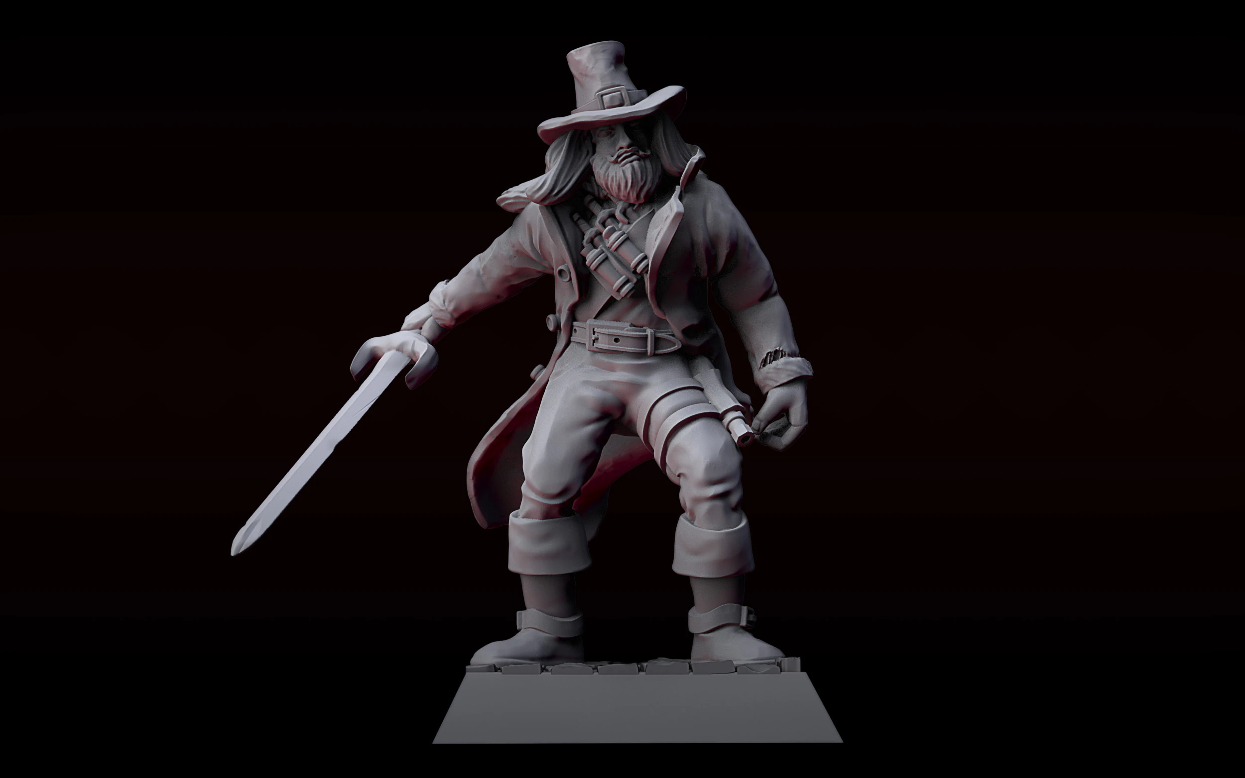 Witch Hunter Volker Reeder 3D Print Model .c4d .max .obj .3ds .fbx .stl .blend 