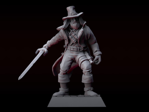 Witch Hunter Volker Reeder 3Dプリントモデル