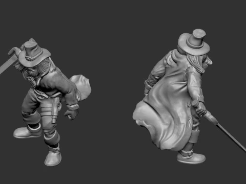 Witch Hunter Volker Reeder 3D Print Model