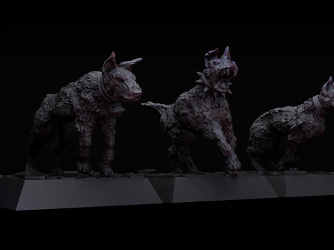 Witch Hunters Dogs 3D Print Model