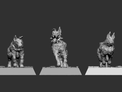 Witch Hunters Dogs 3D Print Model