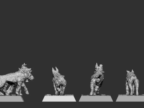 Witch Hunters Dogs 3D Print Model