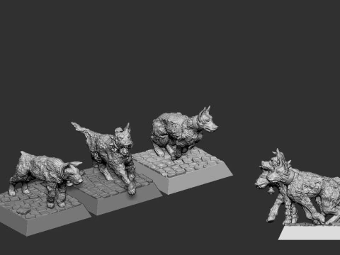 Witch Hunters Dogs 3D Print Model