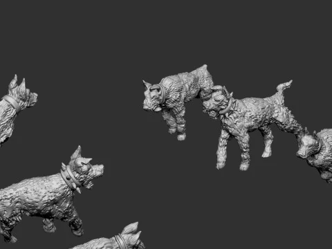 Witch Hunters Dogs 3D Print Model