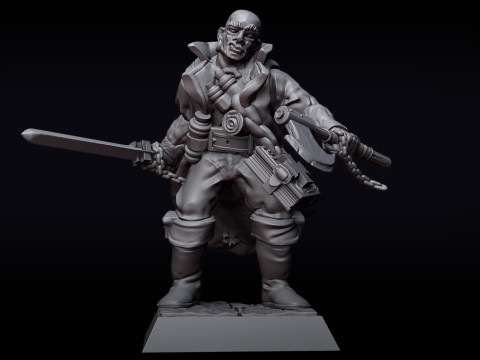 Witch Hunter Godfrey Schlick 3D Print Model