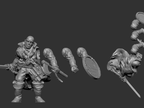 Witch Hunter Godfrey Schlick Model Cetak 3D