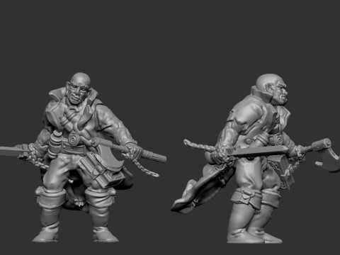Witch Hunter Godfrey Schlick Model Cetak 3D