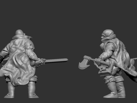 Witch Hunter Godfrey Schlick Model Cetak 3D