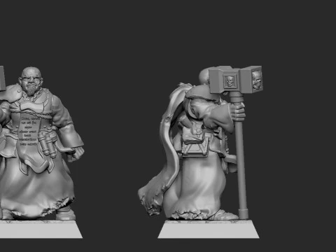 Warrior Priest Friedger Glockenton 3D Print Model