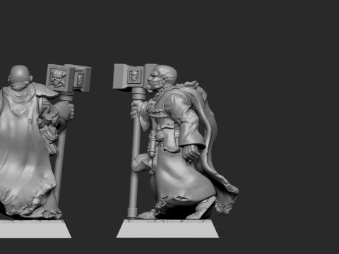 Warrior Priest Friedger Glockenton 3D Print Model